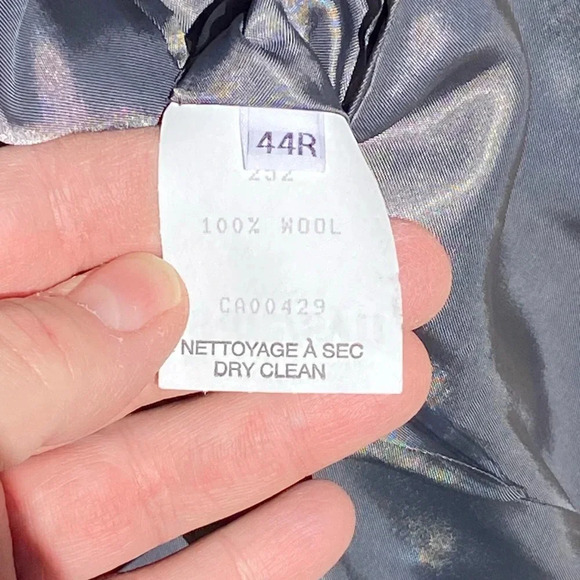 PETER MILLAR Men’s 100% Wool Blue Check Two Button Sport Coat Double Vent 44R - Picture 9 of 11